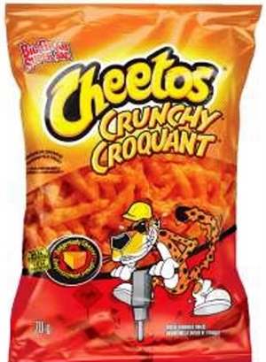 Cheetos 70g Crunchy Big Grab Cheddar Snack 36's Sugg Ret $2.19